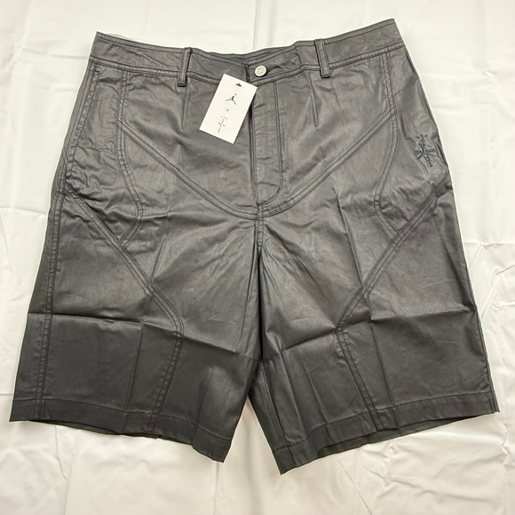 Jordan Travis Scott Cactus Jack Men Black Canvas Shorts DZ5477-010 Size 36  NEW